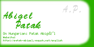 abigel patak business card